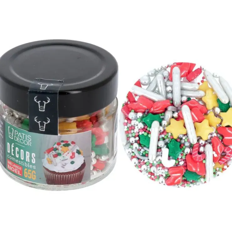 PATISDECOR Décors en Sucre Mélange Noël 65 g Patisdécor Discount