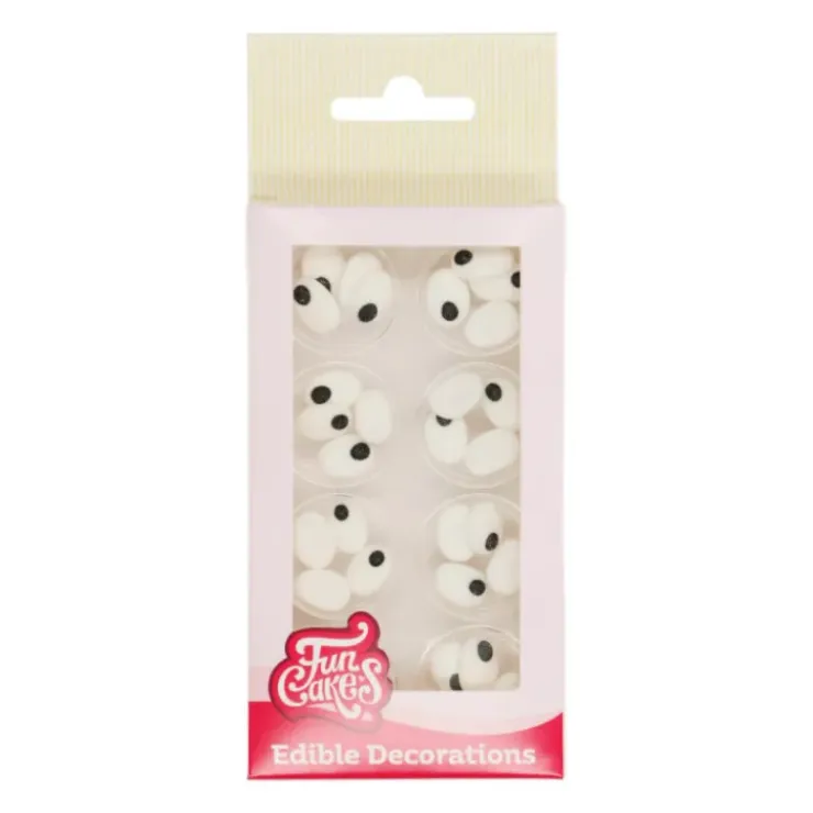 FUNCAKES Décors en Sucre Yeux Ovales x 32 Online