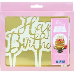 PME Découpoir Cake Topper Happy Birthday Manuscrit 16,5 x 15 cm Hot