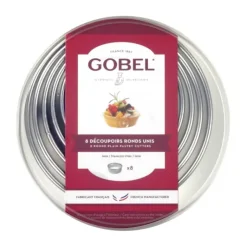GOBEL Découpoirs Ronds unis inox (boite de 8) Sale