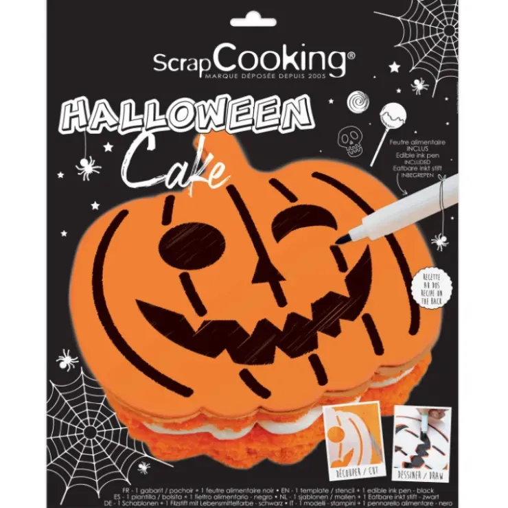 CUISINEADDICT DEFAUT Pochoir Gâteau Halloween Scrapcooking Hot