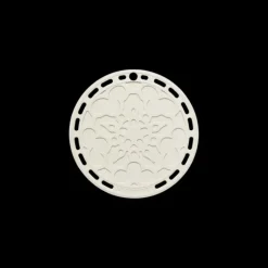 LE CREUSET Dessous de Plat en Silicone Fleur 20 cm Meringue Discount