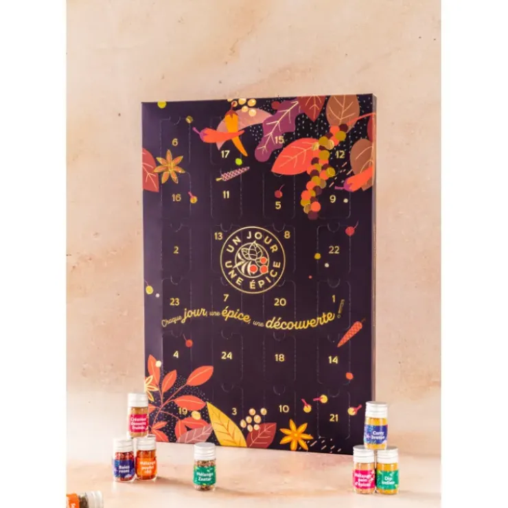 UN JOUR UNE EPICE DLUO Courte Calendrier de l'Avent Epices Gourmandes en Tubes Sale