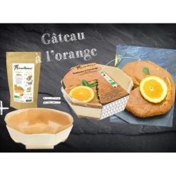 MIRONTAINE DLUO Courte Préparation Bio Gâteau à l'Orange + Moule en Bois Outlet