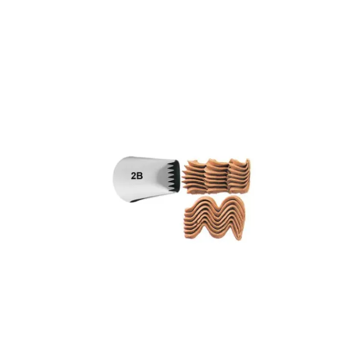 WILTON Douille Pâtisserie effet Dentelé (n°2B) Discount