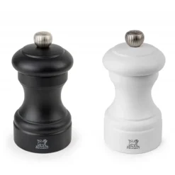 PEUGEOT Duo Moulin à Poivre et à Sel Bistro 10 cm Noir et Blanc Discount