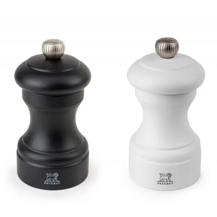 PEUGEOT Duo Moulin à Poivre et à Sel Bistro 10 cm Noir et Blanc Discount