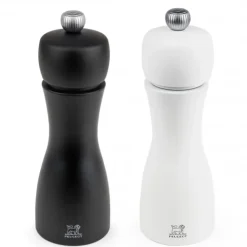 PEUGEOT Duo Moulin à Poivre et à Sel Tahiti 15 cm Noir et Blanc New