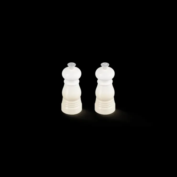 LE CREUSET Duo Moulin à Poivre et à Sel Meringue 11 cm Discount