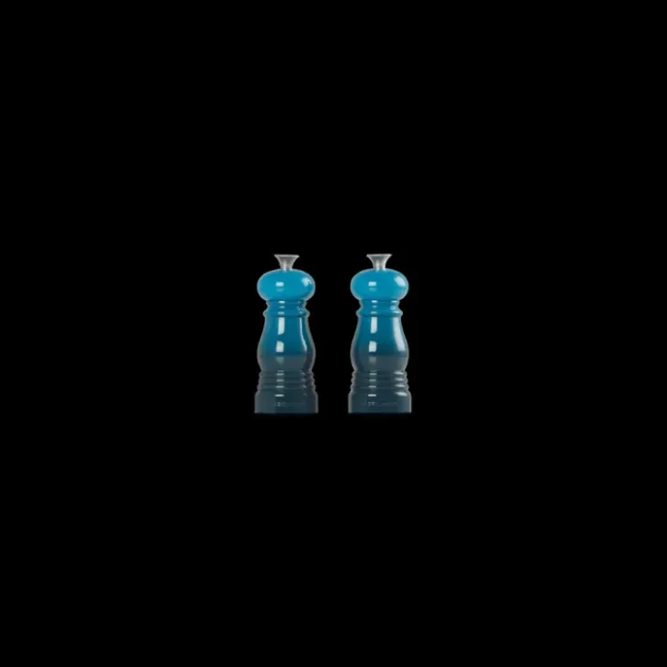 LE CREUSET Duo Moulin à Poivre et à Sel Deep Teal 11 cm Discount
