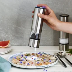 PEUGEOT Duo Moulin à Poivre et Sel Electrique Elis Sense U'Select 20 cm Inox Hot
