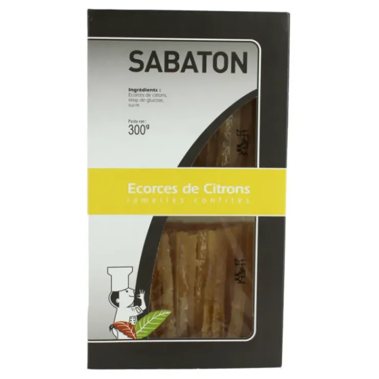 SABATON Ecorces Citron Confit en Lamelles 150 g (x2) Sale