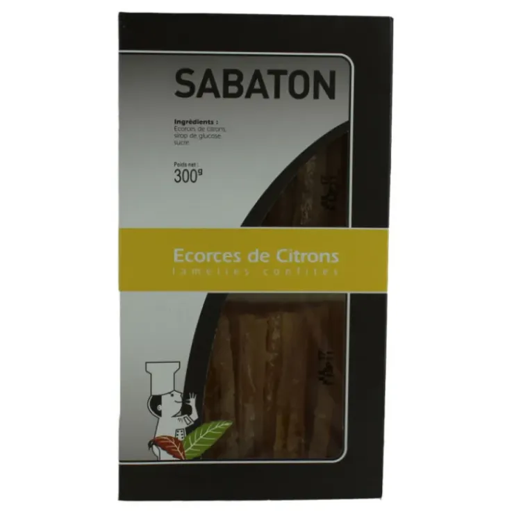 SABATON Ecorces Citron Confit en Lamelles 150 g (x2) Sale