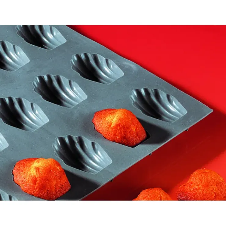 DE BUYER Elastomoule Madeleine - 9 empreintes 30 x 17,6 cm - Silicone