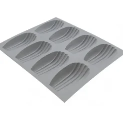 DE BUYER Elastomoule Madeleine - 8 empreintes 21 x 17,6 cm - Silicone Best