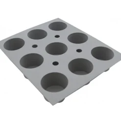 DE BUYER Elastomoule mini-Muffins - 9 empreintes 21 x 17,6 cm - Silicone Clearance