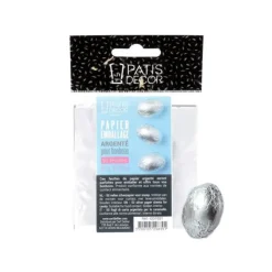 PATISDECOR Emballage Pour Bonbons Argenté 50 feuilles Patisdécor