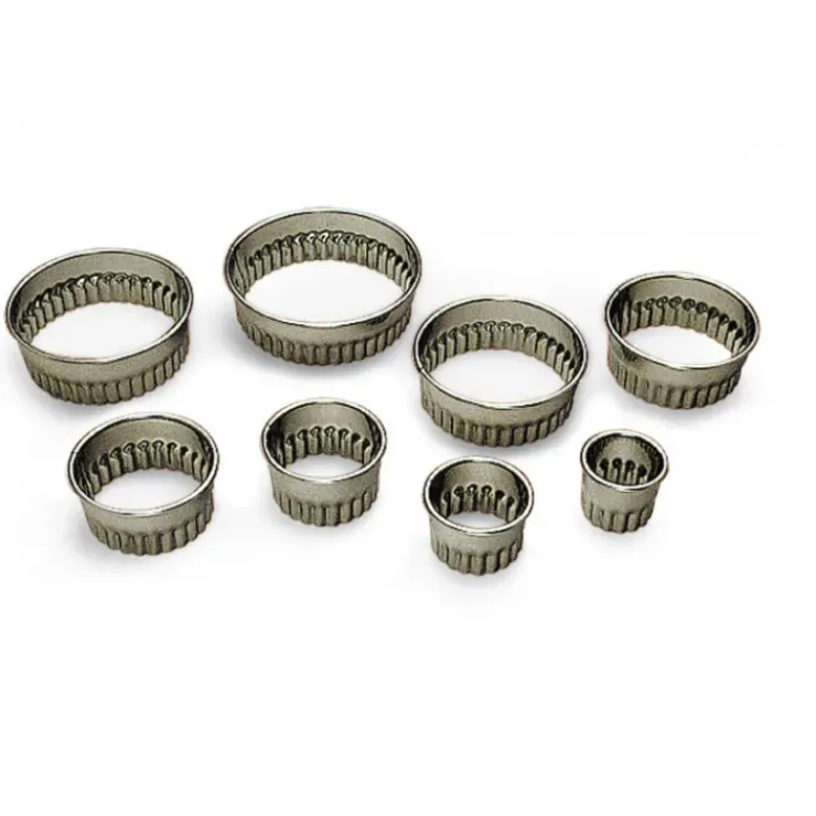GOBEL Emporte-pièce Inox Rond Cannelé Ø 4 cm