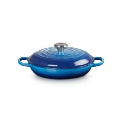 LE CREUSET Faitout Azur en Fonte avec Intérieur Sable 30 cm Signature Online