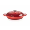 LE CREUSET Faitout Cerise en Fonte avec Intérieur Sable 30 cm Signature Best