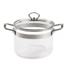 MASTRAD Faitout en Verre avec Couvercle 20 x H 15 cm Belissam Hot