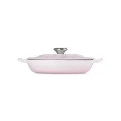 LE CREUSET Faitout Fonte Émaillée Pétales Shell Pink 26 cm Hot