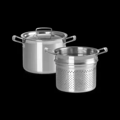 LE CREUSET Faitout Inox 20 cm avec Panier Vapeur Online