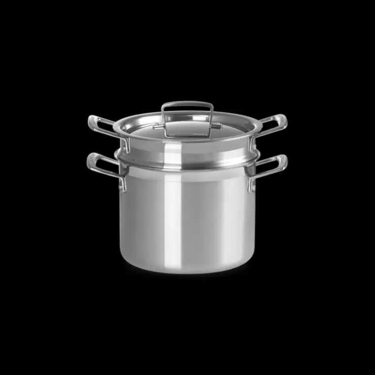 LE CREUSET Faitout Inox 20 cm avec Panier Vapeur Online