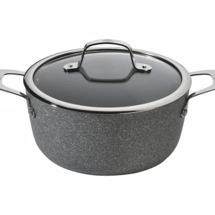 BALLARINI Faitout Pierre 16 cm avec couvercle Salina Granitium Discount