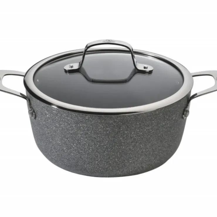 BALLARINI Faitout Pierre 20 cm avec couvercle Salina Granitium Outlet