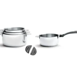 DE BUYER Faitout tout Inox sans Queue Ø 28 cm Twisty Hot