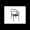 SIESTA Fauteuil en Polypropylène Mila Noir Best
