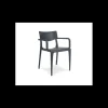 EZPELETA Fauteuil en Polypropylène Town Anthracite New