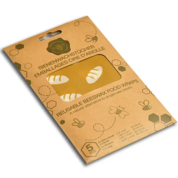 NUTS Feuille Emballage Alimentaire Cire Abeille (x5) Clearance