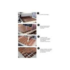 FLORENSUC Feuille Transfert Chocolat Feu d'Artifice 250x400 mm (x10) Outlet