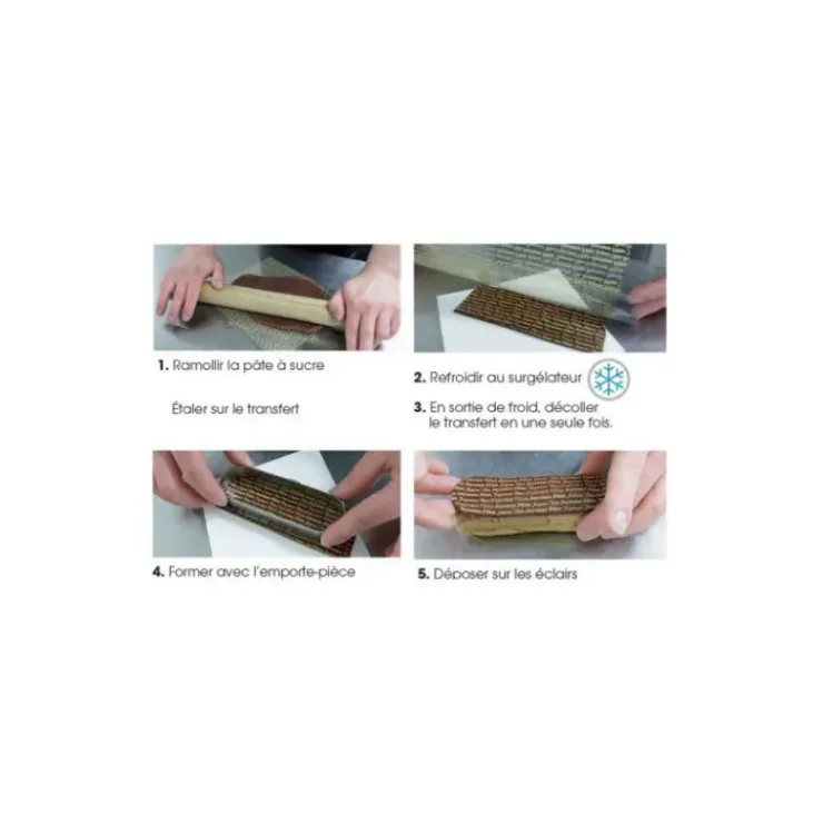 FLORENSUC Feuille Transfert Chocolat Feu d'Artifice 250x400 mm (x10) Outlet
