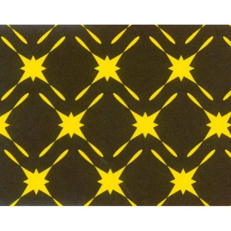 MALLARD FERRIERE Feuilles de transfert chocolat cannage jaune 34 x 26,5 cm (x10)