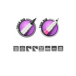 RAINBOW DUST Feutre alimentaire Noir Jais double mines Best