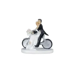 MALLARD FERRIERE Figurine Mariage Couple à Vélo 13 cm (x2) Discount