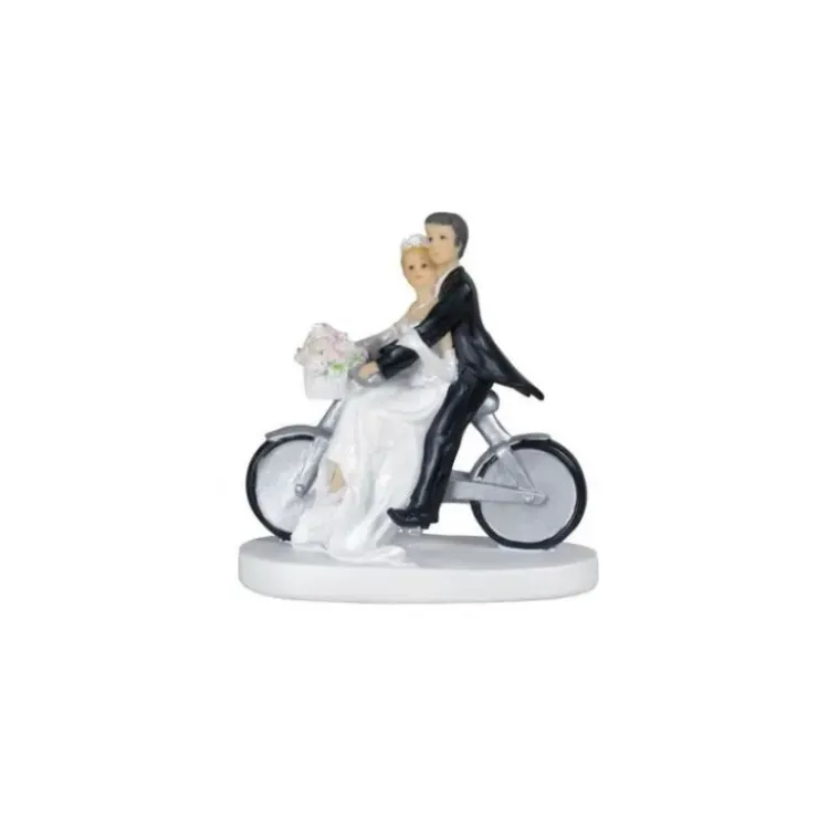 MALLARD FERRIERE Figurine Mariage Couple à Vélo 13 cm (x2) Discount
