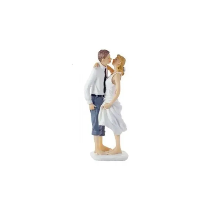 CUISINEADDICT Figurine Mariage Les Pieds dans l'Eau 14,5 cm New