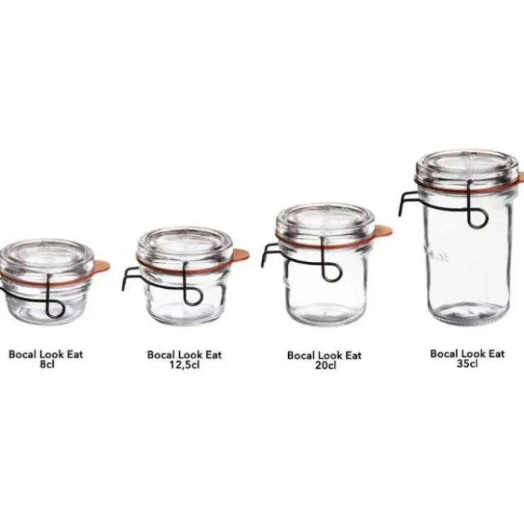 LUIGI BORMIOLI FIN DE SERIE Bocal en Verre 8 cl (x6) Lock Eat Discount