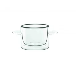 LUIGI BORMIOLI FIN DE SERIE Casserole En Verre Double Paroi 12 cl (x2) THERMIC GLASS