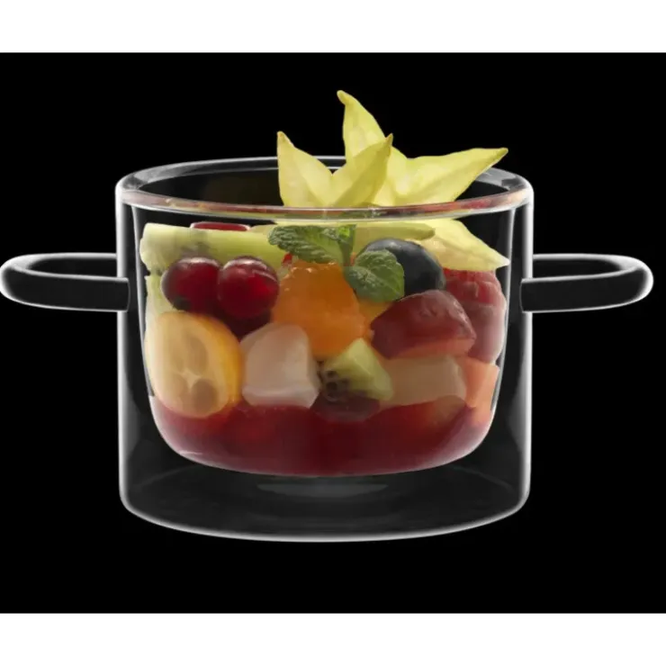 LUIGI BORMIOLI FIN DE SERIE Casserole En Verre Double Paroi 12 cl (x2) THERMIC GLASS