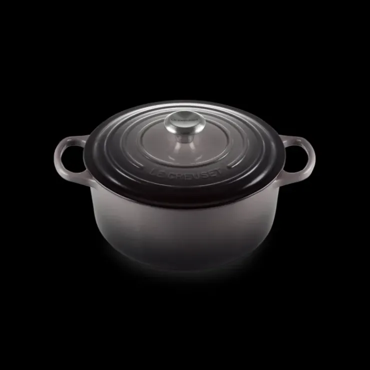 LE CREUSET FIN DE SERIE Cocotte en Fonte Ronde 26 cm Flint Signature Online