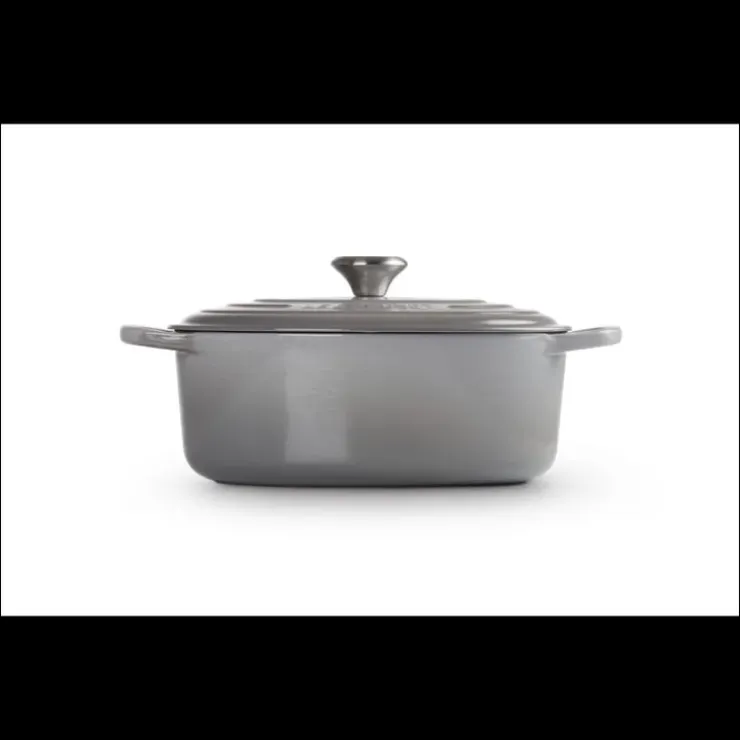 LE CREUSET FIN DE SERIE Cocotte en fonte Ovale 29 cm Mist Grey Signature Online