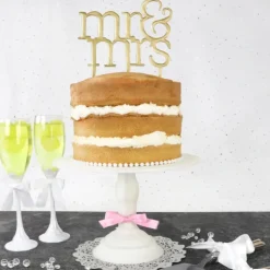 PME FIN DE SERIE Découpoir Cake Topper Mr & Mrs Moderne 16,5 x 15 cm Discount