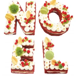 SCRAPCOOKING FIN DE SERIE Kit Letter Cake Noël New