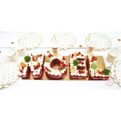 SCRAPCOOKING FIN DE SERIE Kit Letter Cake Noël New