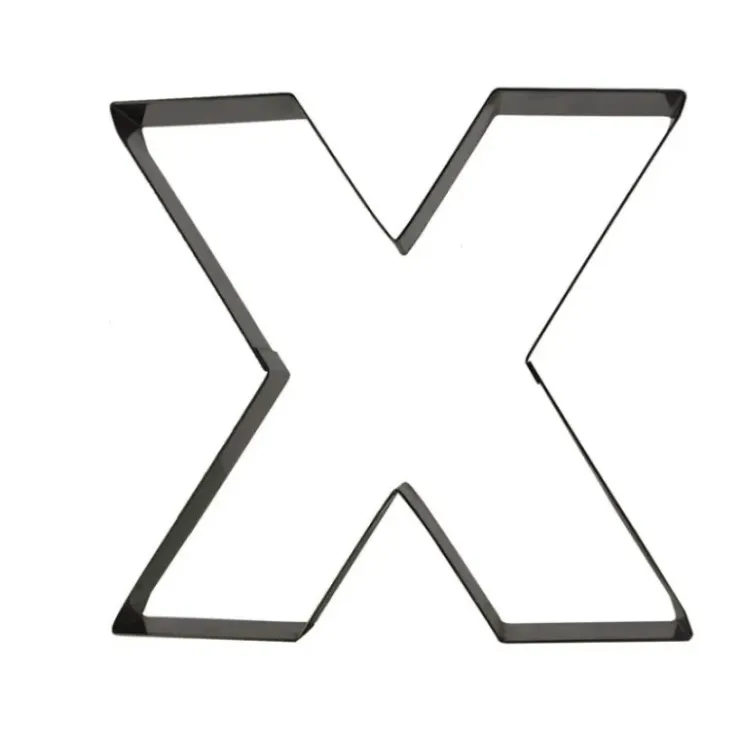 GOBEL FIN DE SERIE Lettre inox X Moule-Découpoir Sale